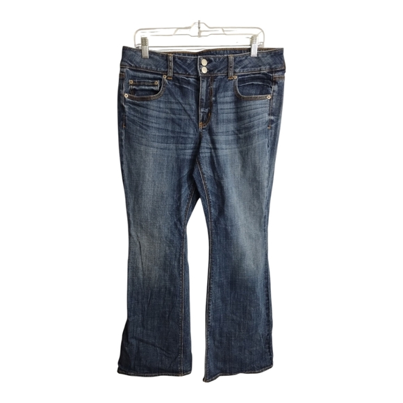 American Eagle Plus Size Artist Boho Preppy Jeans 14 - Picture 1 of 5